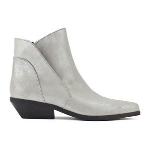 Size 7 women's Shellys London Ankle boot Silver grey